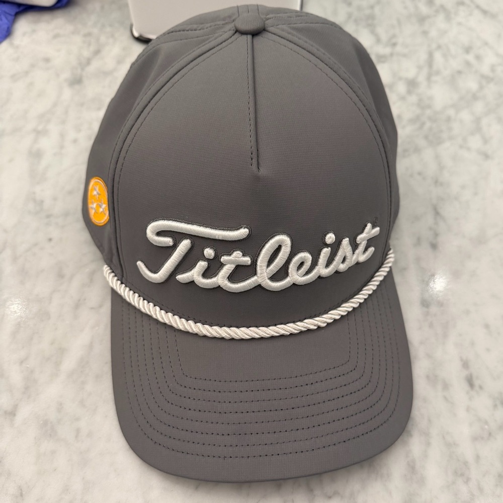 Titleist Grey Cap with White Logo Trim